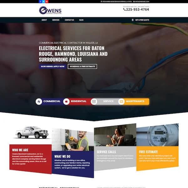 Owens Electrical Contractors, Walker, Louisiana